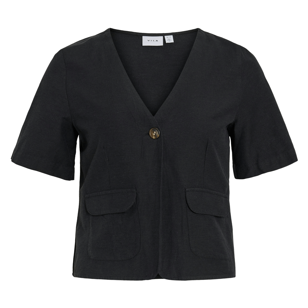 Vila Prisilla V Neck Pocket Top